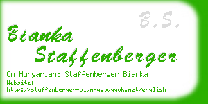 bianka staffenberger business card
